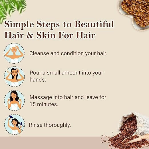 Organic Netra Pure Flaxseed Gel with Vitamin E for Hair and Skin Strengthens | Grocsy