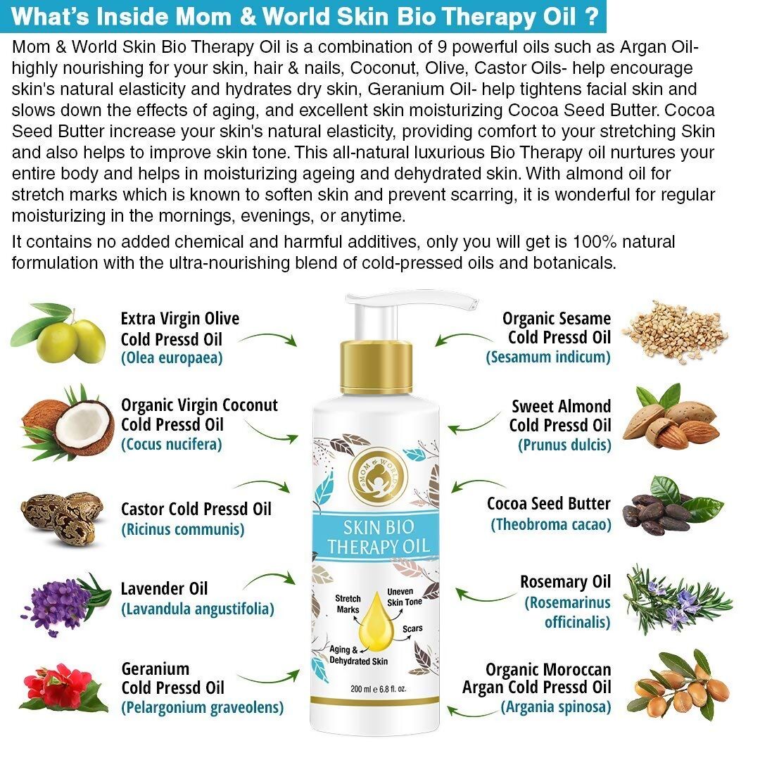 Mom & World Skin Bio Therapy Oil For Stretch Marks | Grocsy