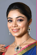 Joban Fashion Women Golden White Multi Pendant Set With Earrings | Grocsy