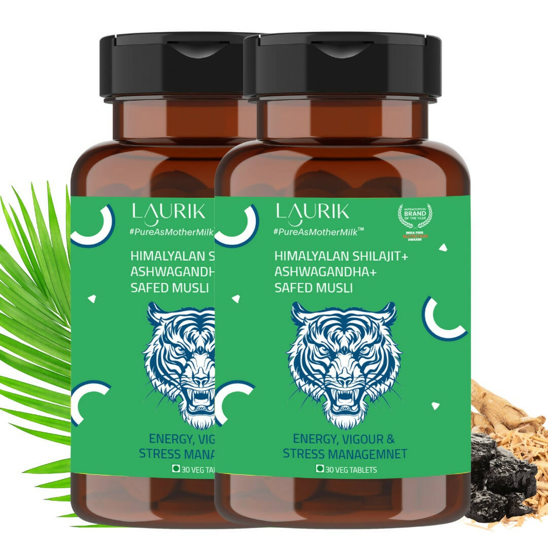 Laurik Testosterone Himalayan Sj, Ashwagandha, Safed Musli, Maca Root, And Korean Red Ginseng Tablets | Grocsy
