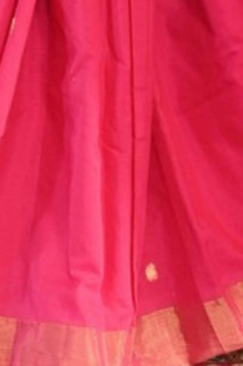 Very Much Indian Handloom Pure Cotton Paithani Radhakrishna Pallu-Rani Pink | Grocsy