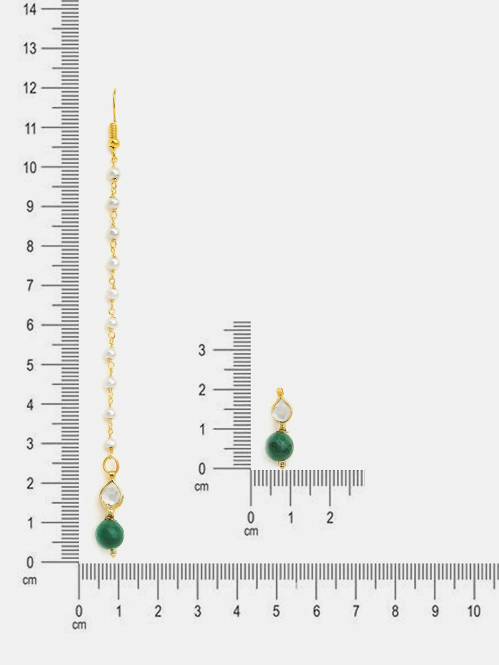 Ruby Raang Maang Tikka And Earrings Set | Grocsy
