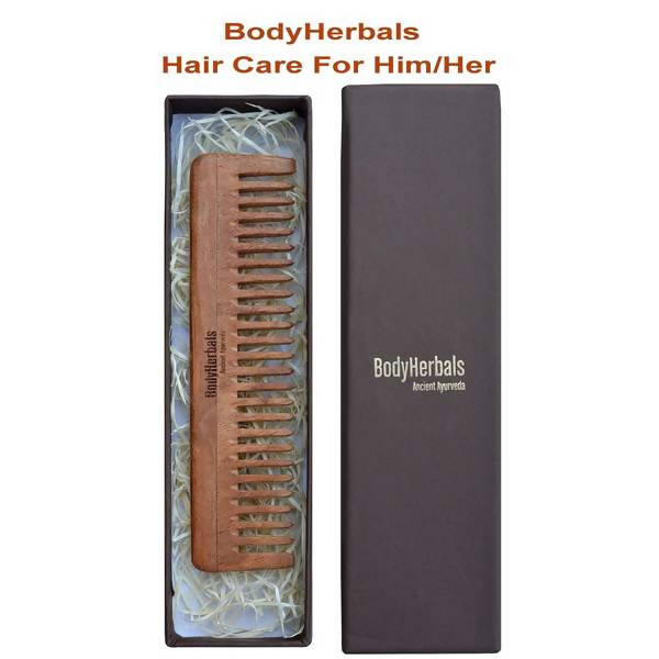 Bodyherbals Neem Wood Wide Tooth Dressing Comb | Grocsy