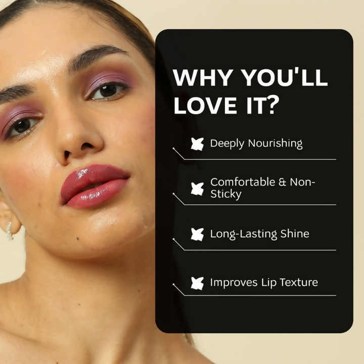 Dunamiss Maria Hydrating Lip Glow Oil Mauve Magic | Grocsy