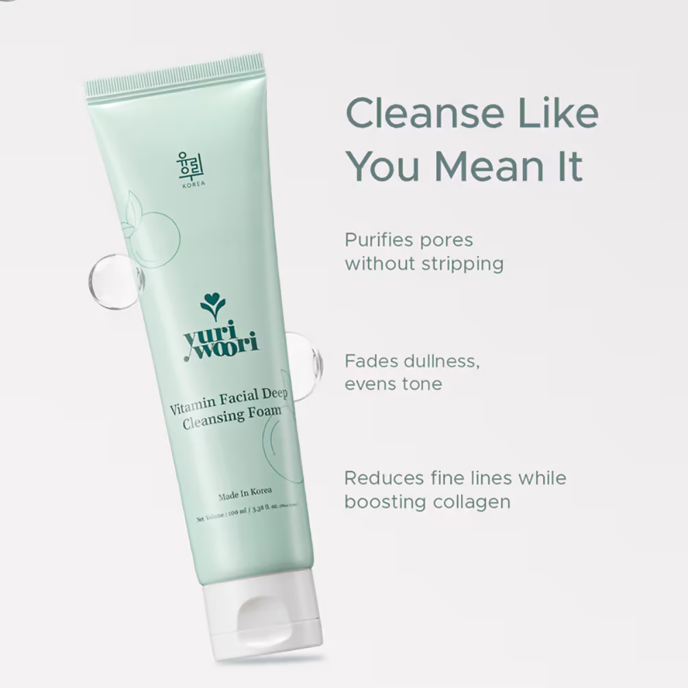 Yuri Woori Vitamin Facial Deep Cleansing Foam | Grocsy