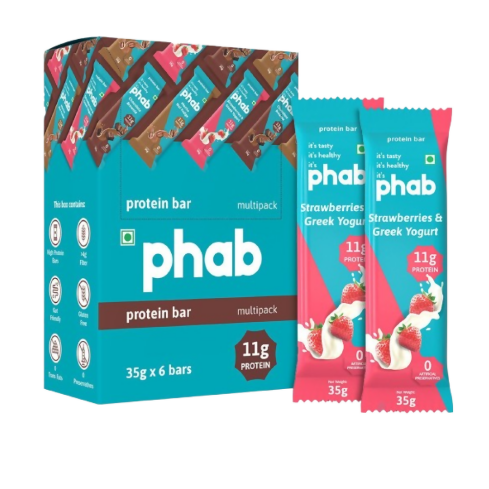 Phab Mini Protein bar protein Strawberries & Greek Yogurt | Grocsy