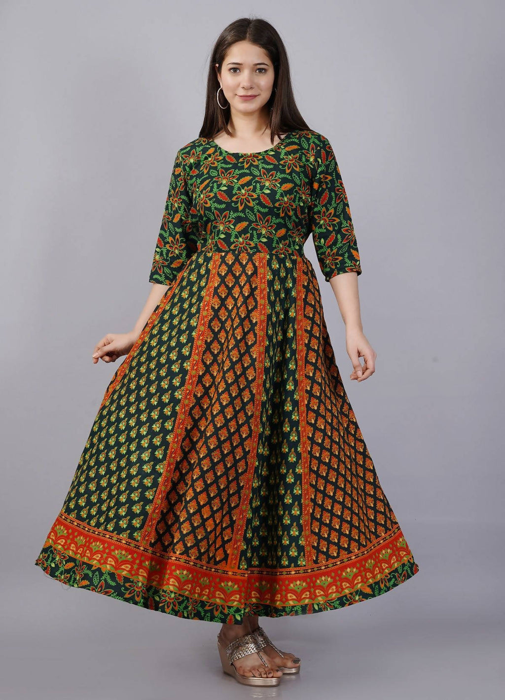 Vamika Multicolor Cotton Printed Party/Casual Wear Kurti (GAM20K) | Grocsy