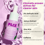 PLIX The Plant Fix Jamun Skincare With Cleanser, Body Wash & Active Acne Serum For Women & Men | Grocsy