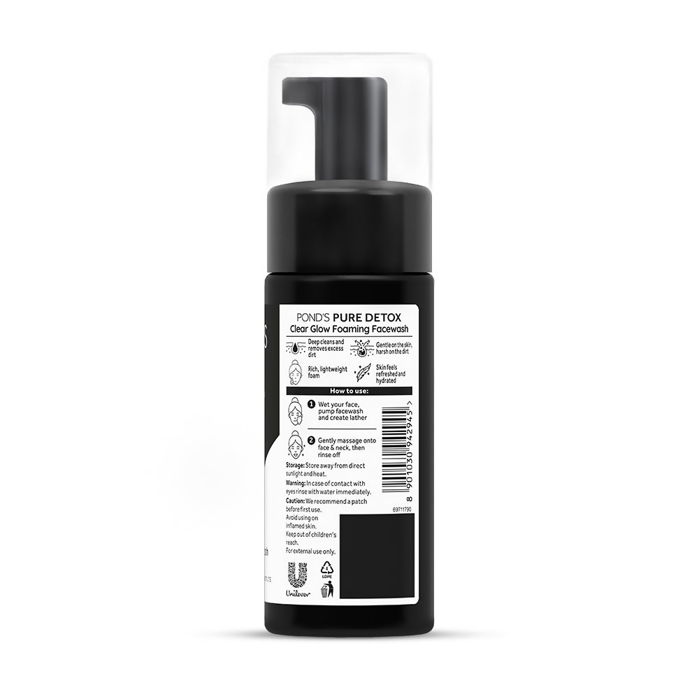 Ponds Pure Detox Foaming Pump Facewash | Grocsy