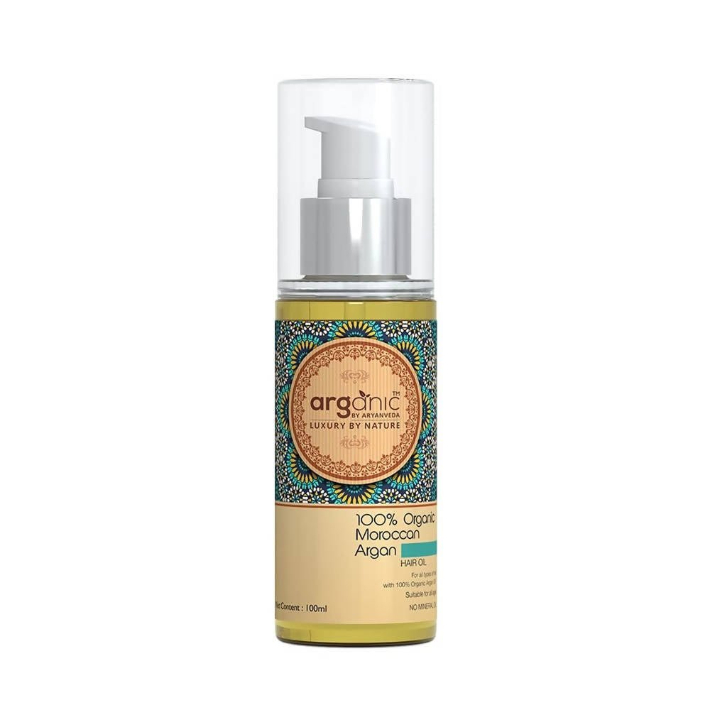 Aaryanveda Arganic Organic Moroccan Argan Hair Oil | Grocsy
