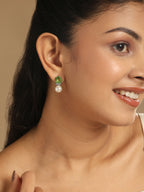 Nuyug Green Emerald Elegance Anti Tarnish Studs | Grocsy