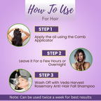 Veda Harvest Rosemary Essential Oil Hair Strengthen & Scalp Nourishment | Grocsy