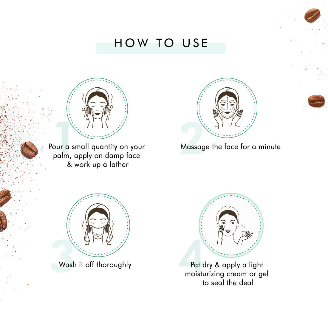 mCaffeine Naked & Raw Coffee Face Wash | Grocsy