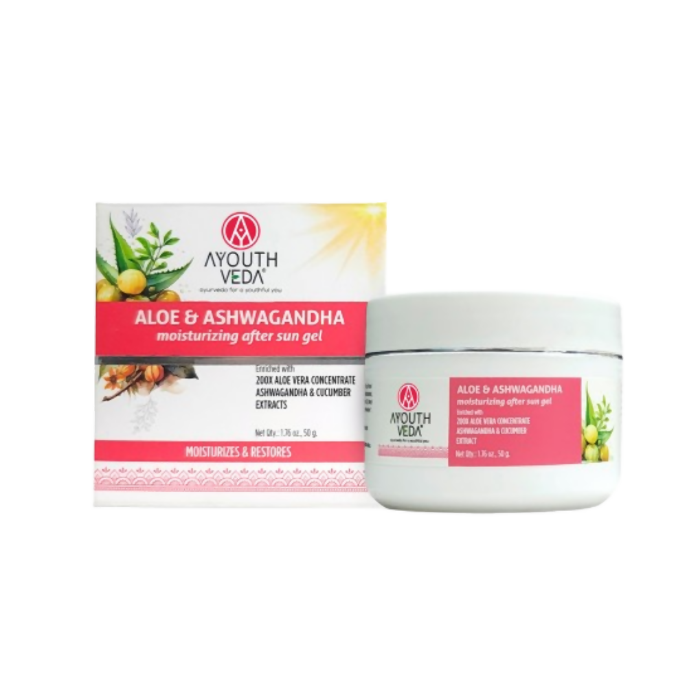 Ayouthveda Aloe & Ashwagandha Moiturizing After Sun Gel | Grocsy