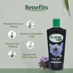 VI-JOHN Naturale Black Seed Enriched Hair Oil Strong & Shiny with Vitamin A.E & F | Grocsy