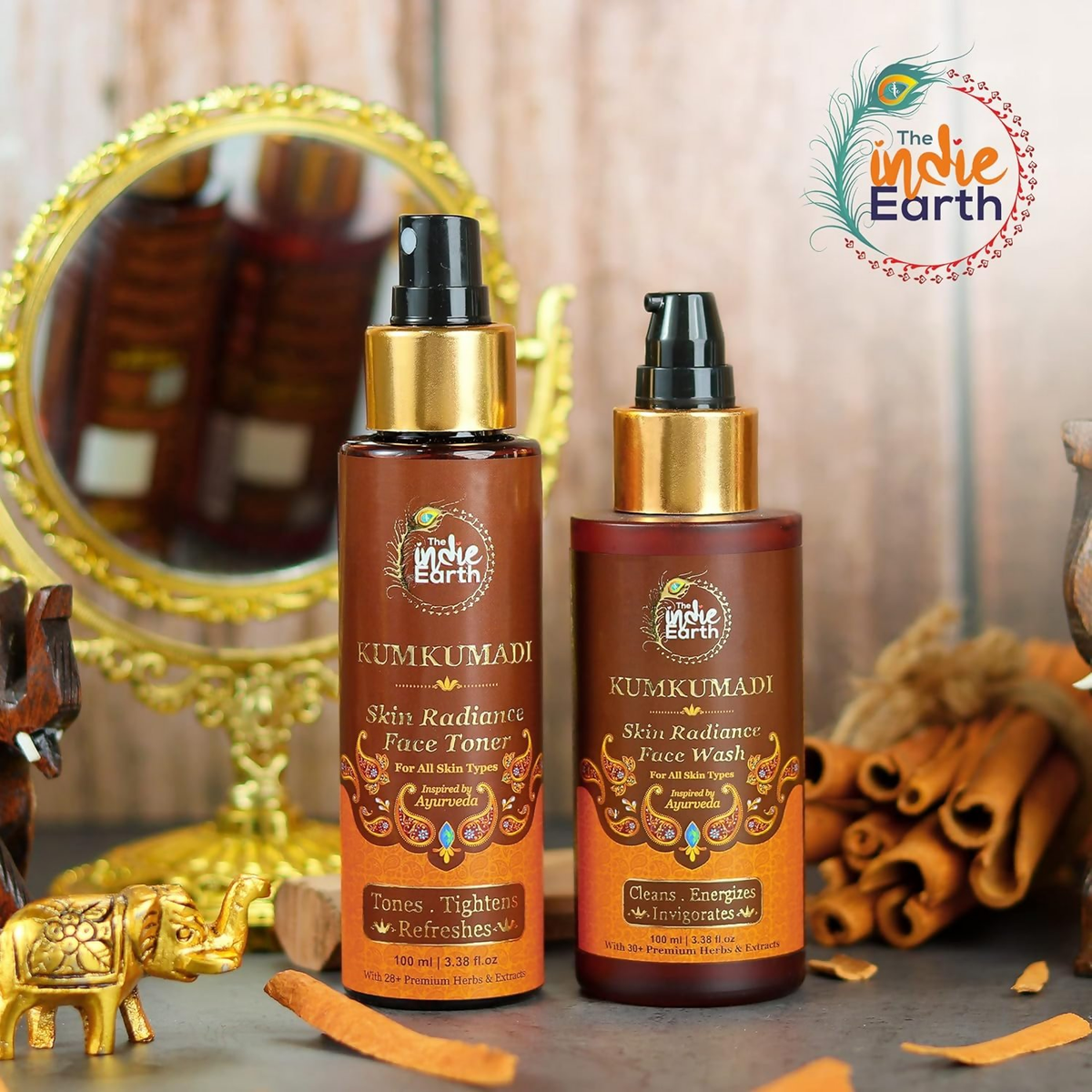 The Indie Earth Kumkumadi Skin Radiance Face Toner | Grocsy