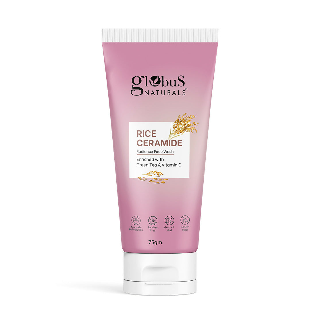 Globus Naturals Rice Ceramide Face Wash | Grocsy