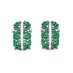Jade Oversized Half Loops- Ruby Raang | Grocsy