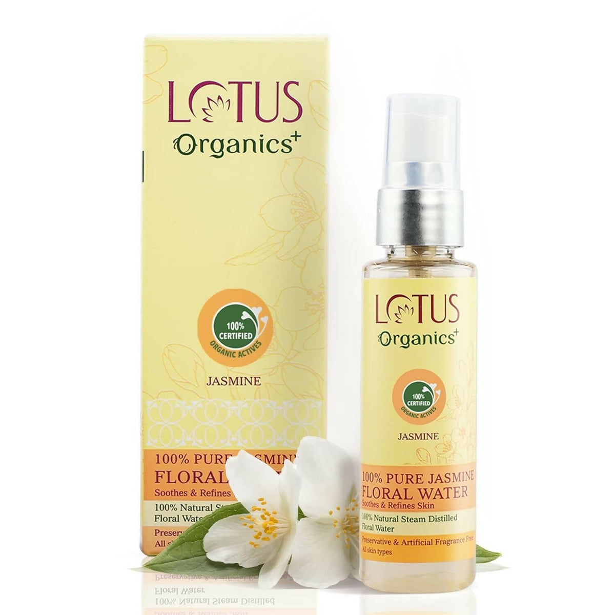 Lotus Organics+ 100% Pure Jasmine Floral Water | Grocsy
