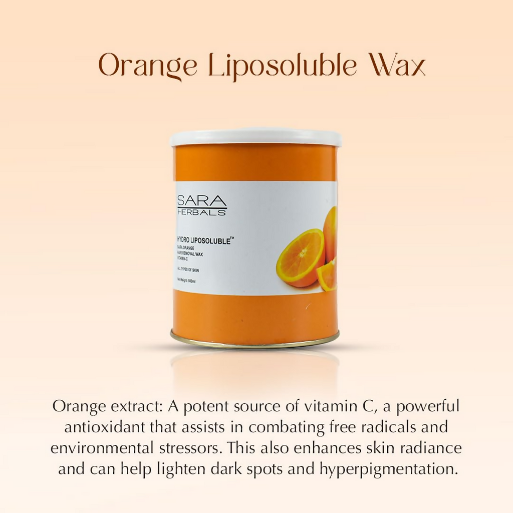 Sara Soul of Beauty Orange Liposoluble Hair Removal Wax | Grocsy