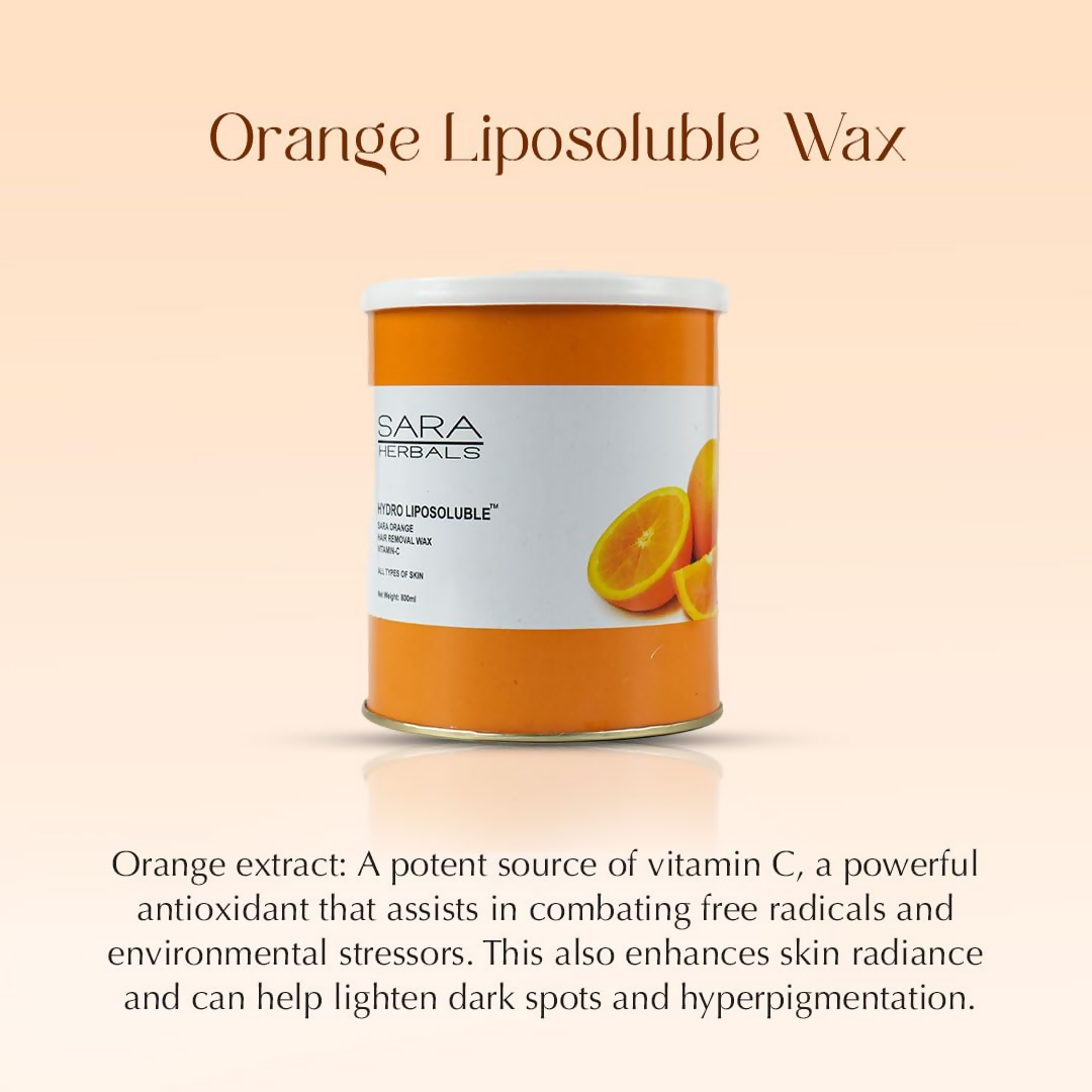 Sara Soul of Beauty Orange Liposoluble Hair Removal Wax | Grocsy