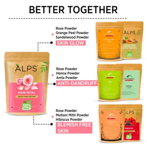 Alps Goodness Rose Petal Beauty Mask for Skin | Grocsy