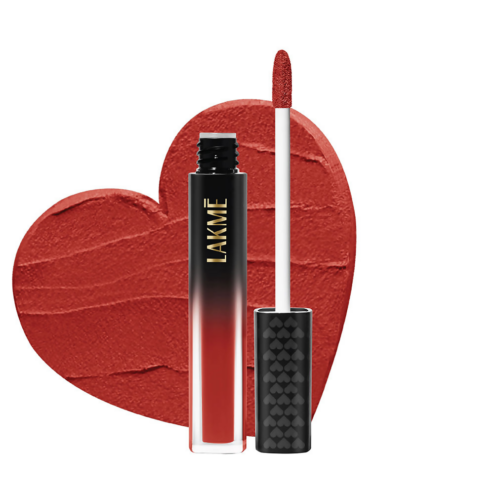 Lakme Xtraordin-Airy Velvet Matte Lip Mousse - The One Red | Grocsy