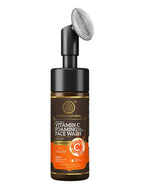 Khadi Natural Vitamin C Foaming Face Wash with In- Built Face Brush | Grocsy