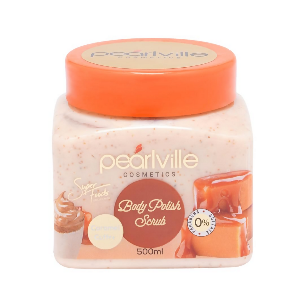 Pearlville Super Foods Collection Caramel Coffee Body Polish Scrub | Grocsy