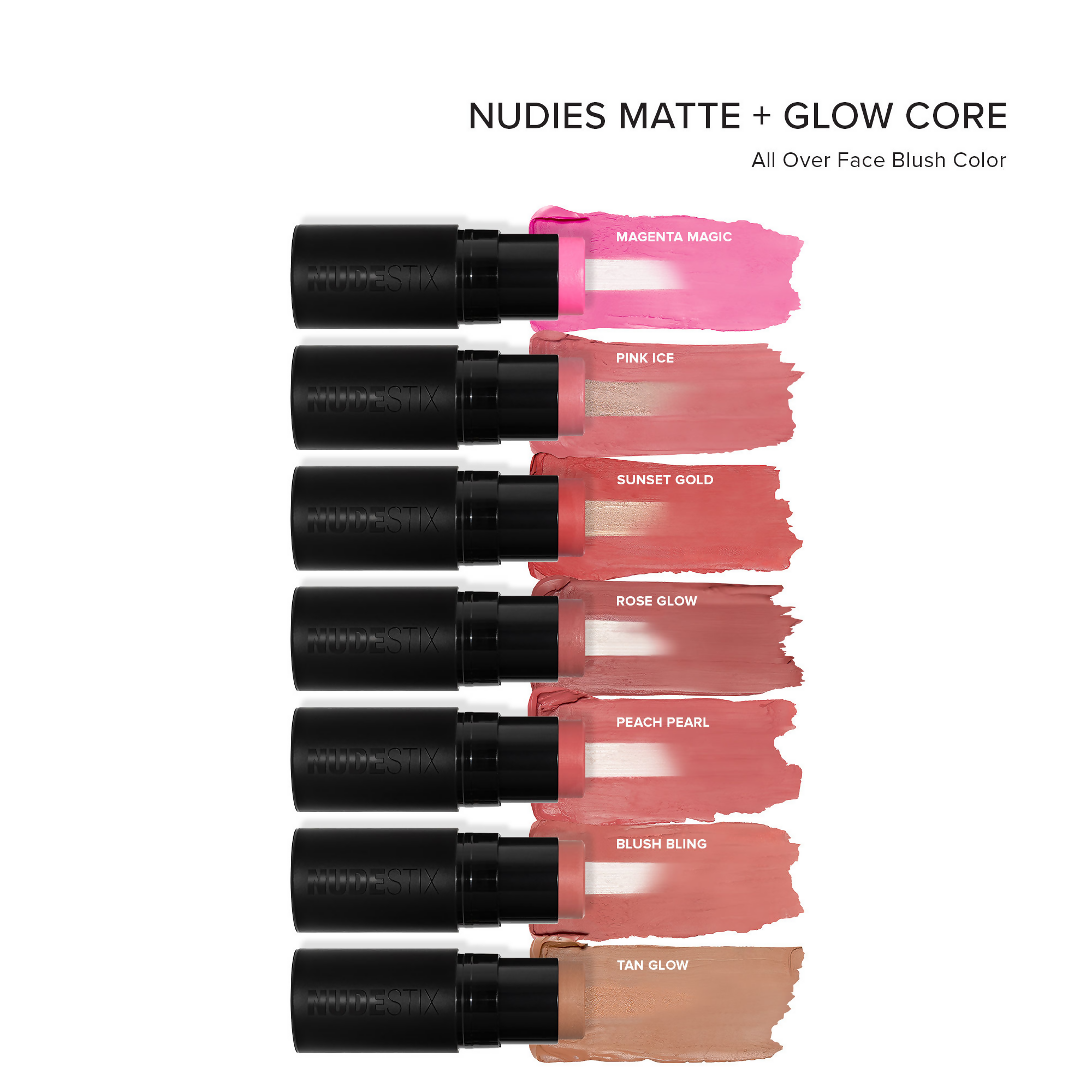 Nudestix Nudies Matte + Glow Core All Over Face Blush - Tan Glow | Grocsy