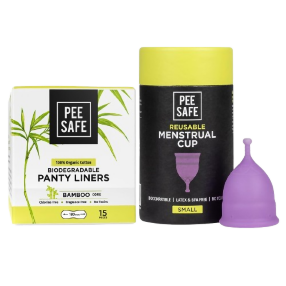Pee Safe Menstrual Cup & Bio Panty Liners For Women | Grocsy