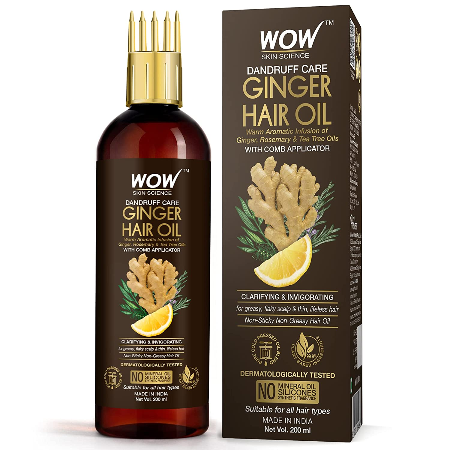 Wow Skin Science Ginger Hair Oil | Grocsy