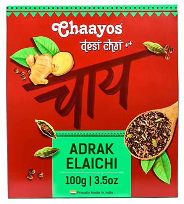 Chaayos Adrak Elaichi Tea Powder (Ginger & Cardamom) | Grocsy