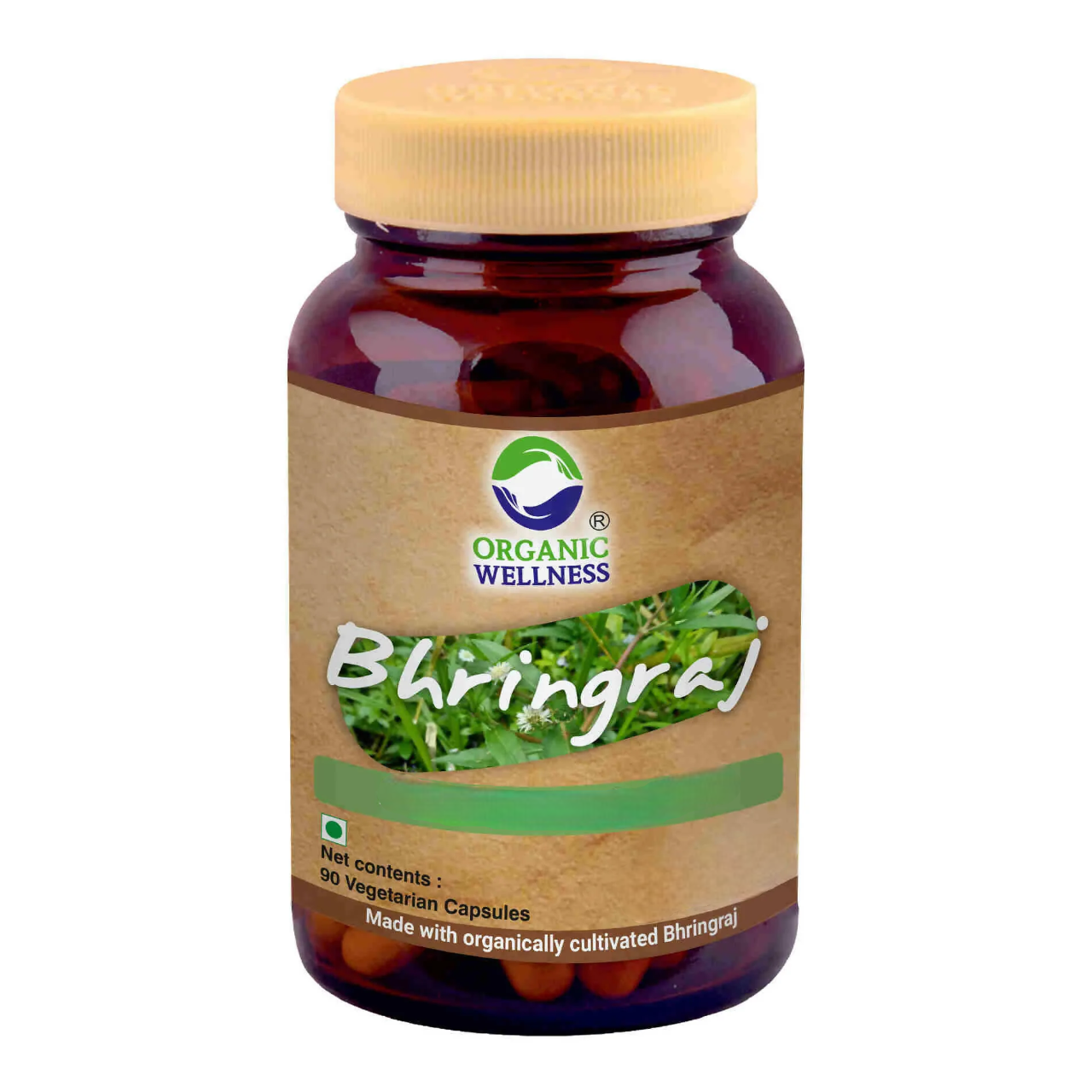 Organic Wellness Bhringraj Vegetarian Capsules | Grocsy