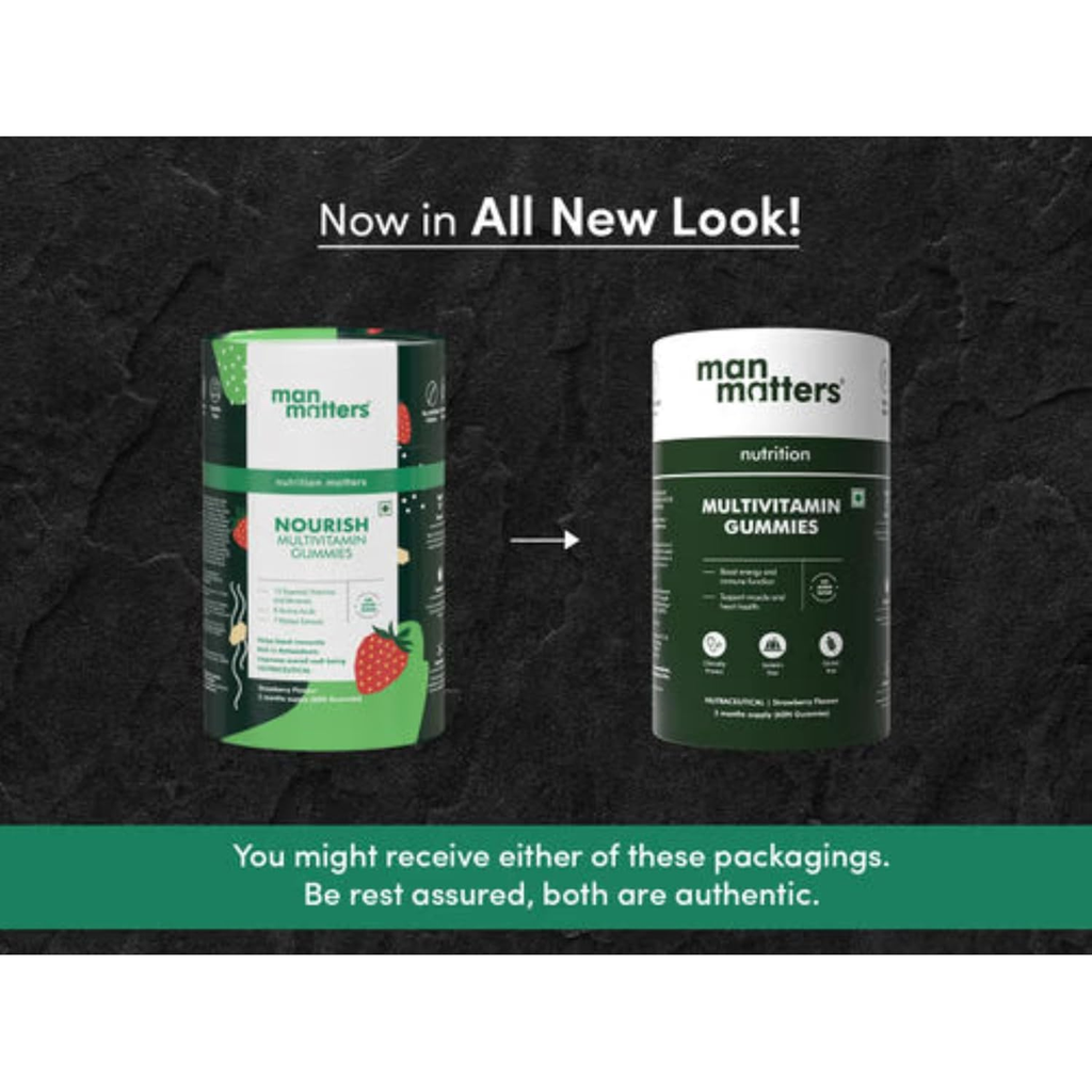 Man Matters Multivitamin Gummies For Men - Strawberry Flavor | Grocsy