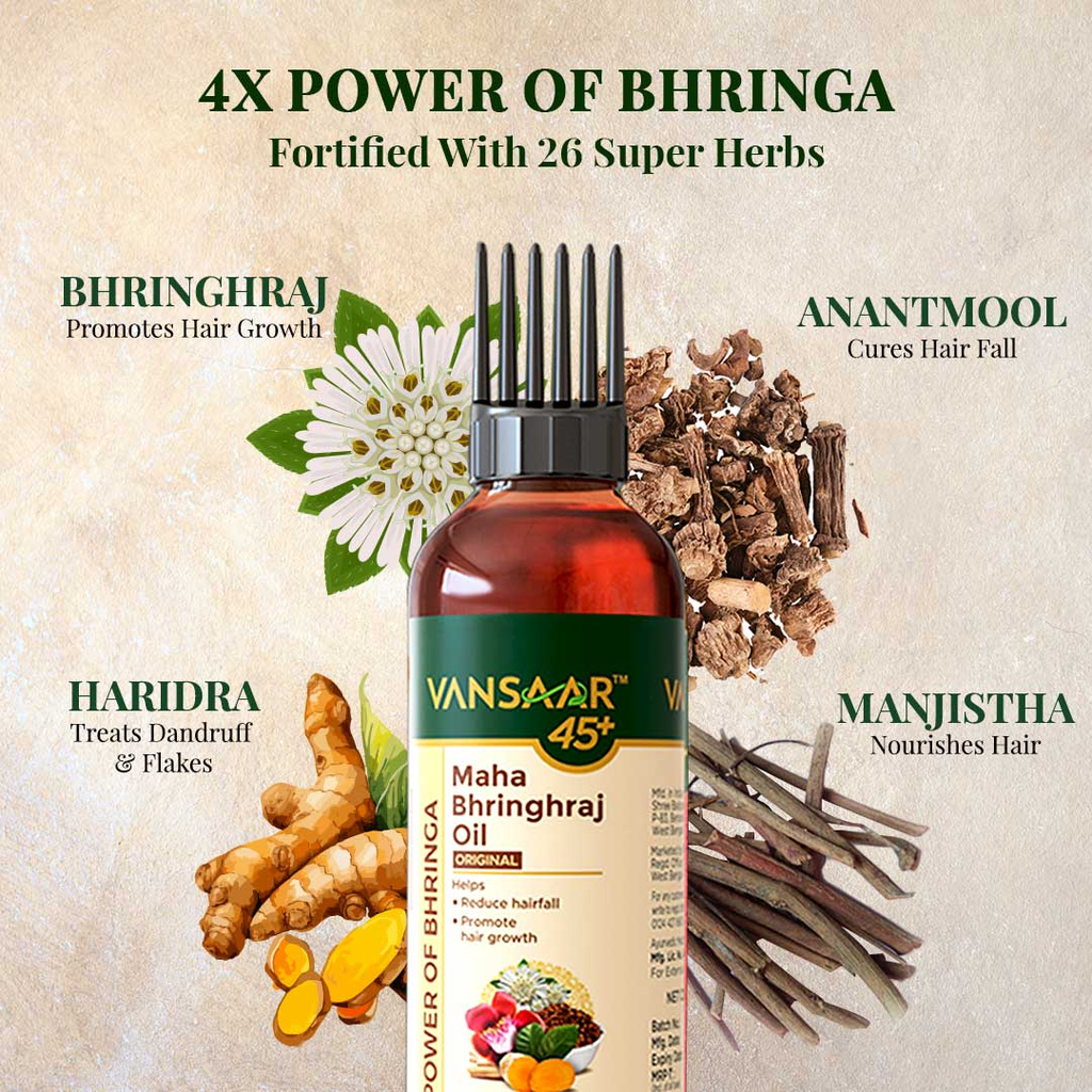 Vansaar Maha Bhringraj Tel for Hair Growth | Grocsy