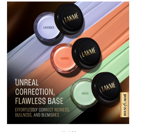 Lakme Unreal Cover Color Correctors Lavender | Grocsy
