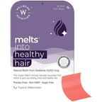 Wellbeing Nutrition Melts into Healthy Hair Biotin 10,000mcg Tropical Watermelon Disintegrating Strip Sugar Free | Grocsy