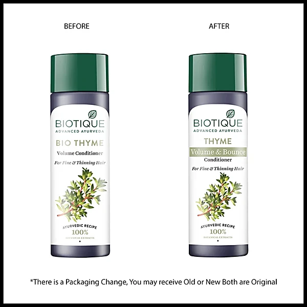 Biotique Bio Thyme Volume Conditioner For Fine & Thinning Hair | Grocsy