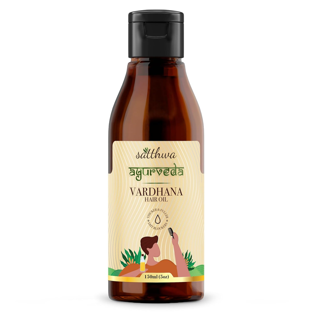Satthwa Vardhana Hair Oil With Pumpkin Seed Oil & Saw Palmetto | Grocsy