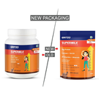 Gritzo SuperMilk Height+ Health Drink for 10-12y Girls - Double Chocolate Flavor | Grocsy