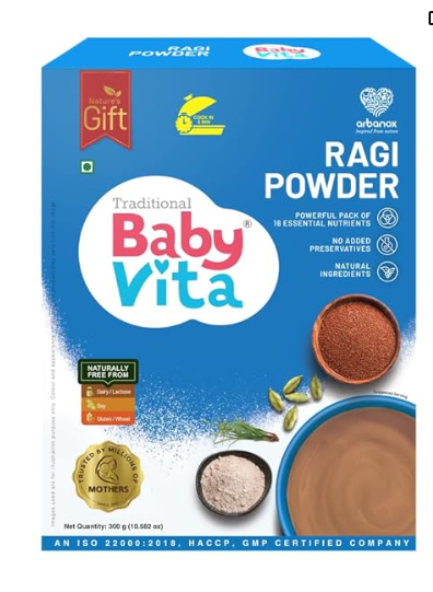 Babyvita Arbanox Ragi Powder Nutrient-Rich Blend for Little Ones | Grocsy