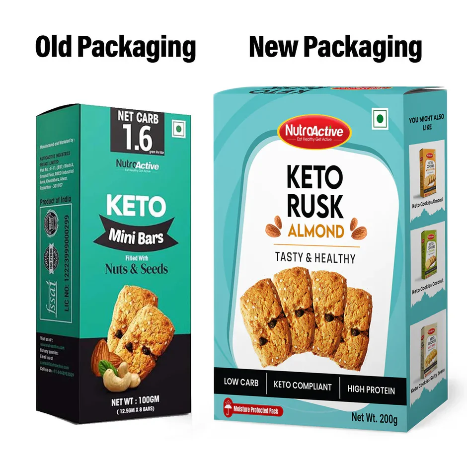 NutroActive Keto Breakfast Bar | Grocsy