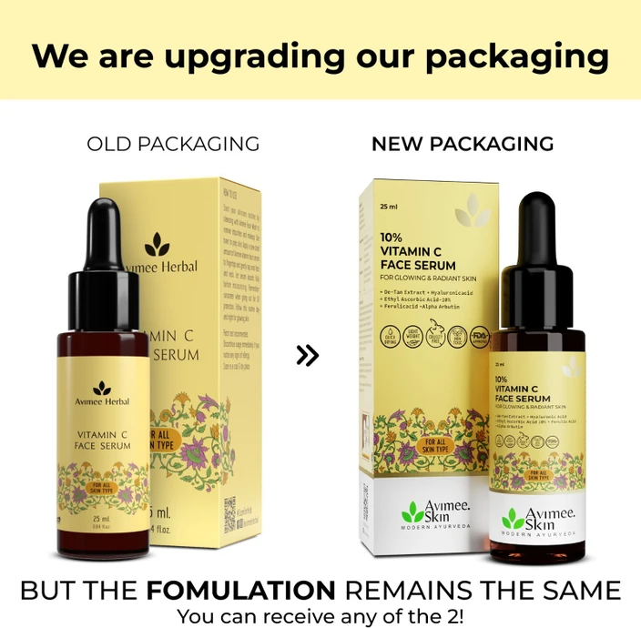 Avimee Herbal Vitamin C Serums For Face: Glowing Skin & Anti-Aging Benefits | Grocsy