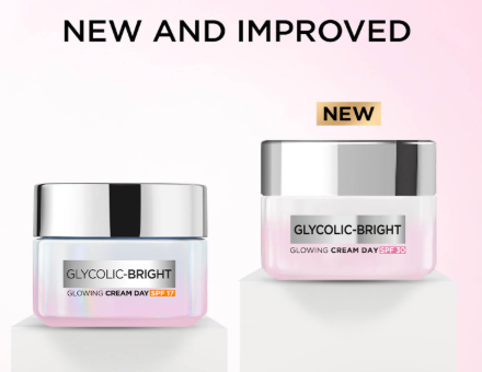 L'Oreal Paris Glycolic Bright Day Cream With SPF 17 | Grocsy