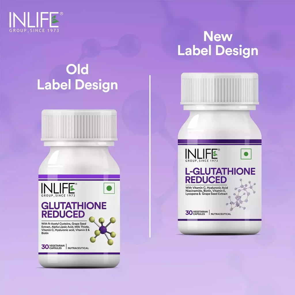 Inlife Glutathione Reduced Capsules | Grocsy