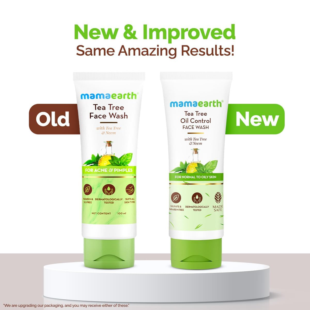 Mamaearth Tea Tree Oil Control Face Wash | Grocsy
