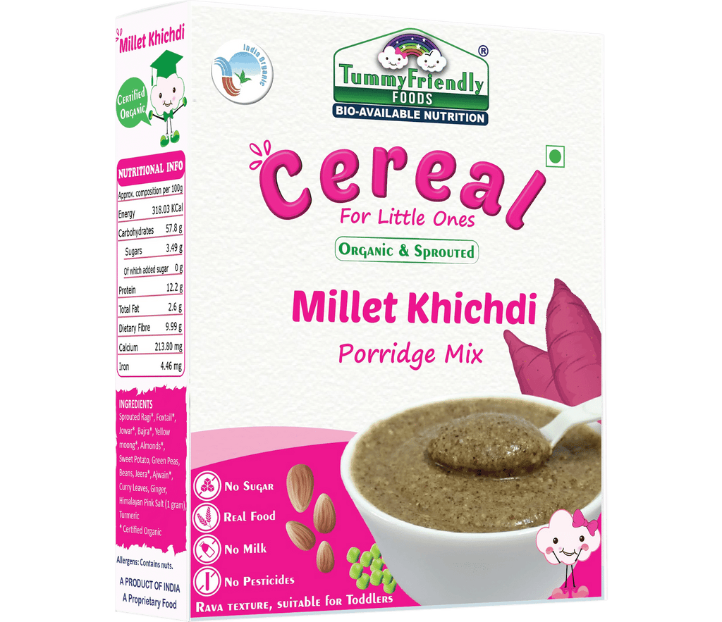 TummyFriendly Foods Organic Millet Khichdi Mix With Vegetables for Toddler Cereal | Grocsy