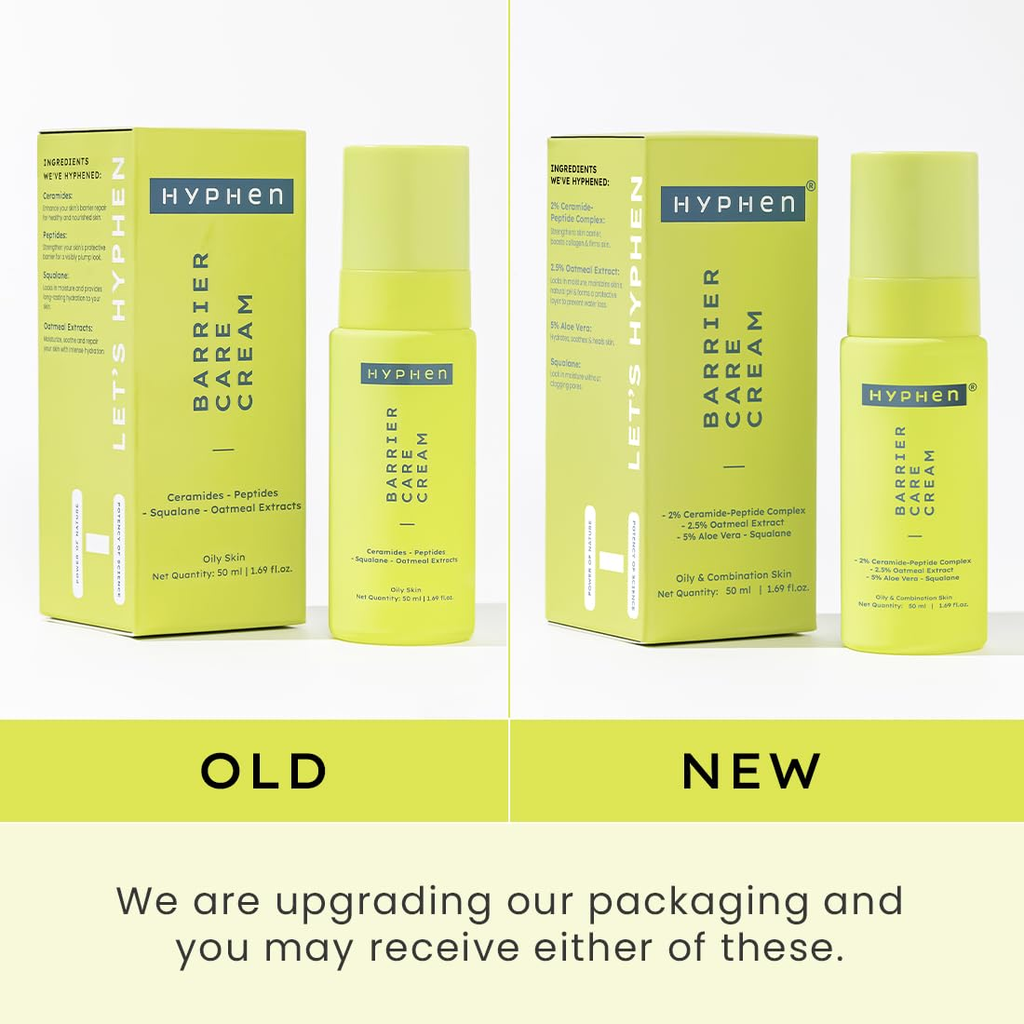 Hyphen By Kriti Sanon Barrier Care Face Cream Moisturizer For Oily & Skin Combination | Grocsy