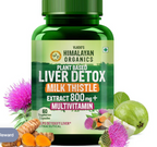 Himalayan Organics Plant Based Liver Support + Milk Thistle Vegetarian Capsules | Grocsy